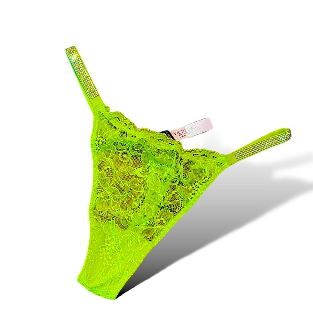 Victoria secrets lace diamond stud thong